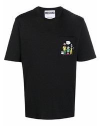 Moschino Embroidered Organic Cotton T Shirt