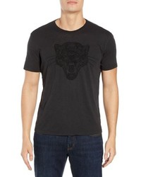 John Varvatos Star USA Embroidered Panther T Shirt