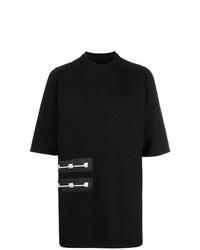 Rick Owens DRKSHDW Embroidered Patch Detail T Shirt