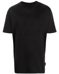 Philipp Plein Embroidered Skull T Shirt