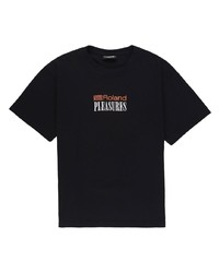 Pleasures Embroidered Slogan Cotton T Shirt