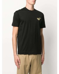 Emporio Armani Face And Logo Patch T Shirt