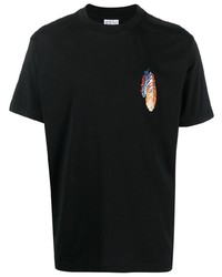 Marcelo Burlon County of Milan Feather Embroidered T Shirt