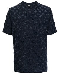 Giorgio Armani Flocked Logo Short Sleeve T Shirt