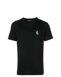 Alexander McQueen Logo And Rose T Shirt