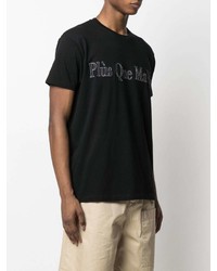 Plùs Que Ma Vìe Logo Embroidered Cotton T Shirt