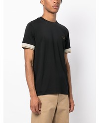 Fred Perry Logo Embroidered Cotton T Shirt