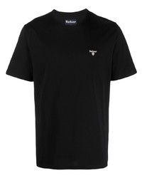 Barbour Logo Embroidered Cotton T Shirt