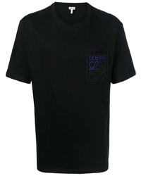 Loewe Logo Embroidered Cotton T Shirt