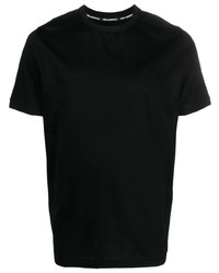 Karl Lagerfeld Logo Embroidered Cotton T Shirt