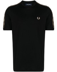 Fred Perry Logo Embroidered Crew Neck T Shirt