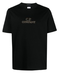 C.P. Company Logo Embroidered Crew Neck T Shirt