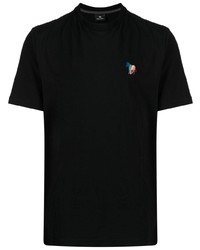 PS Paul Smith Logo Embroidered Organic Cotton T Shirt