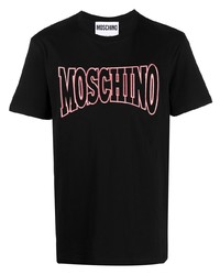 Moschino Logo Embroidered Short Sleeve T Shirt