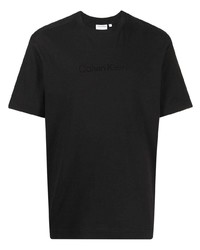 Calvin Klein Logo Embroidered Short Sleeve T Shirt