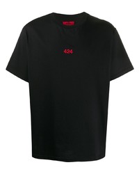 424 Logo Embroidered Short Sleeved T Shirt