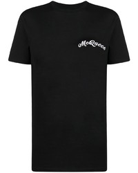 Alexander McQueen Logo Embroidered T Shirt