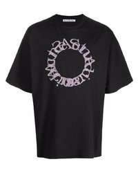 Acne Studios Logo Embroidered T Shirt