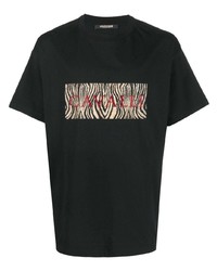 Roberto Cavalli Logo Embroidered T Shirt