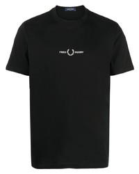Fred Perry Logo Embroidery Cotton T Shirt