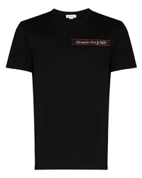 Alexander McQueen Logo Stripe Short Sleeve T Shirt
