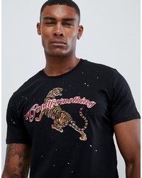 Good For Nothing Muscle T Shirt With Tiger Y