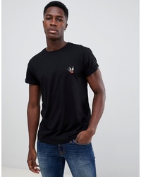 New Look Oversized T Shirt With Swallow Embroidery In Black