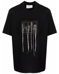 Song For The Mute Room Embroidered Cotton T Shirt
