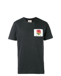 Kent & Curwen Rose Embroidered T Shirt