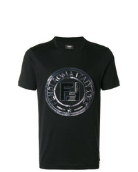 Fendi Sequins Logo T Shirt