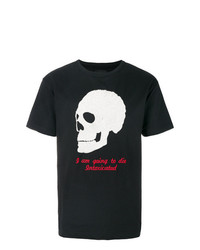 Intoxicated Skull Embroidered T Shirt