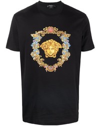 Versace Trsor Medusa Embroidered T Shirt