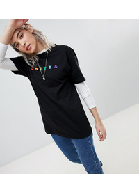 ASOS DESIGN X Glaad Relaxed T Shirt With Embroidery