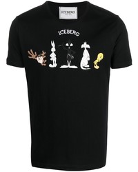 Iceberg X Looney Tunes Logo Embroidered T Shirt