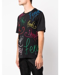 Fendi X Noel Fielding Logo Lettering T Shirt