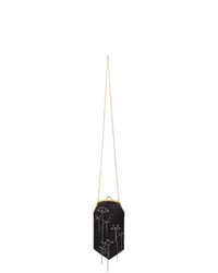 Erdem Black Small Embroidered Shoulder Bag