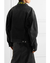 Balenciaga Embroidered Oversized Denim Jacket