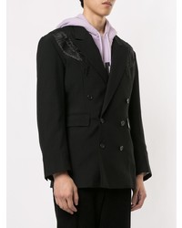 Christian Dada Feather Embroidery Double Breasted Jacket