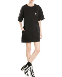 Marc Jacobs Cotton Dress With Embroidered Patch And Embellisht