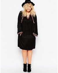 Alice & You Embroidered Long Sleeve Skater Dress