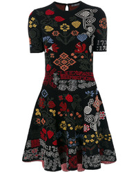 Alexander McQueen Embroidered Pattern Dress