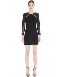John Richmond Embroidered Tulle Crepe Dress