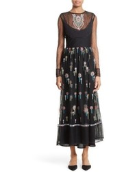 RED Valentino Floral Embroidered Dress