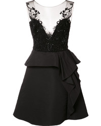 Marchesa Notte Embroidered Top Dress