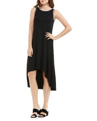 Vince Camuto Petite Embroidered Highlow Dress
