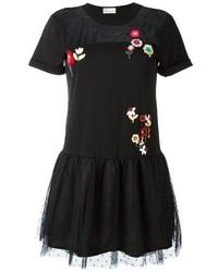 RED Valentino Floral Embroidery Flared Dress