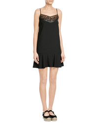 Carven Slip Dress With Embroidery