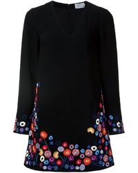 Tanya Taylor Floral Embroidery Dress