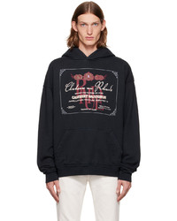 Rhude Black Chateau De Hoodie