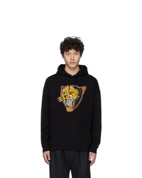 Givenchy Black Cheetah Patch Hoodie